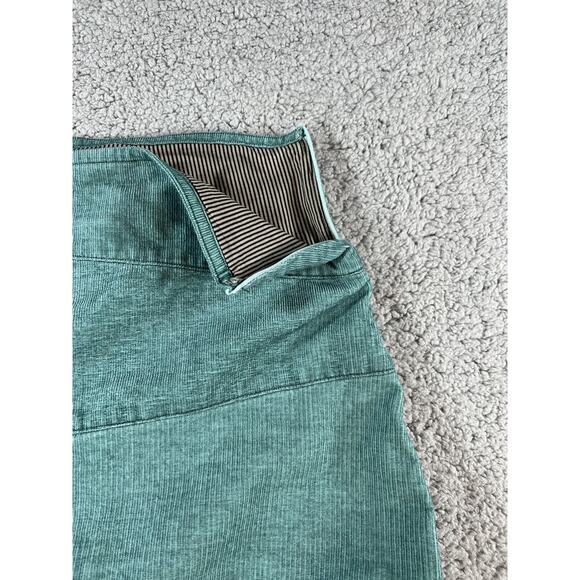 Royal Robbins Corduroy Skirt Women’s 10 Zip Travel Outdoor Hiking Teal Green - Picture 5 of 10